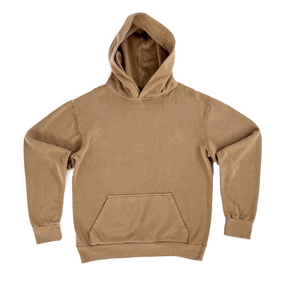 NEW HEAVY WEIGHT VINTAGE SAND HOODIE SIZE LARGE